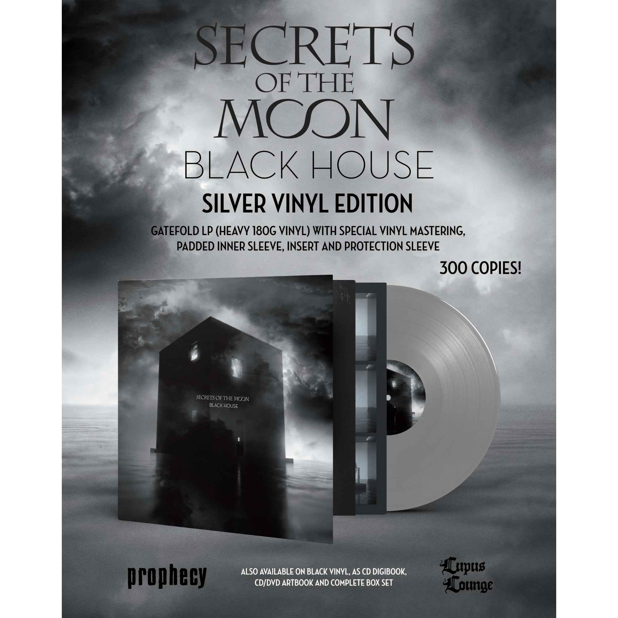 Secrets Of The Moon - Black House (Vinyl Gatefold LP - Silver)