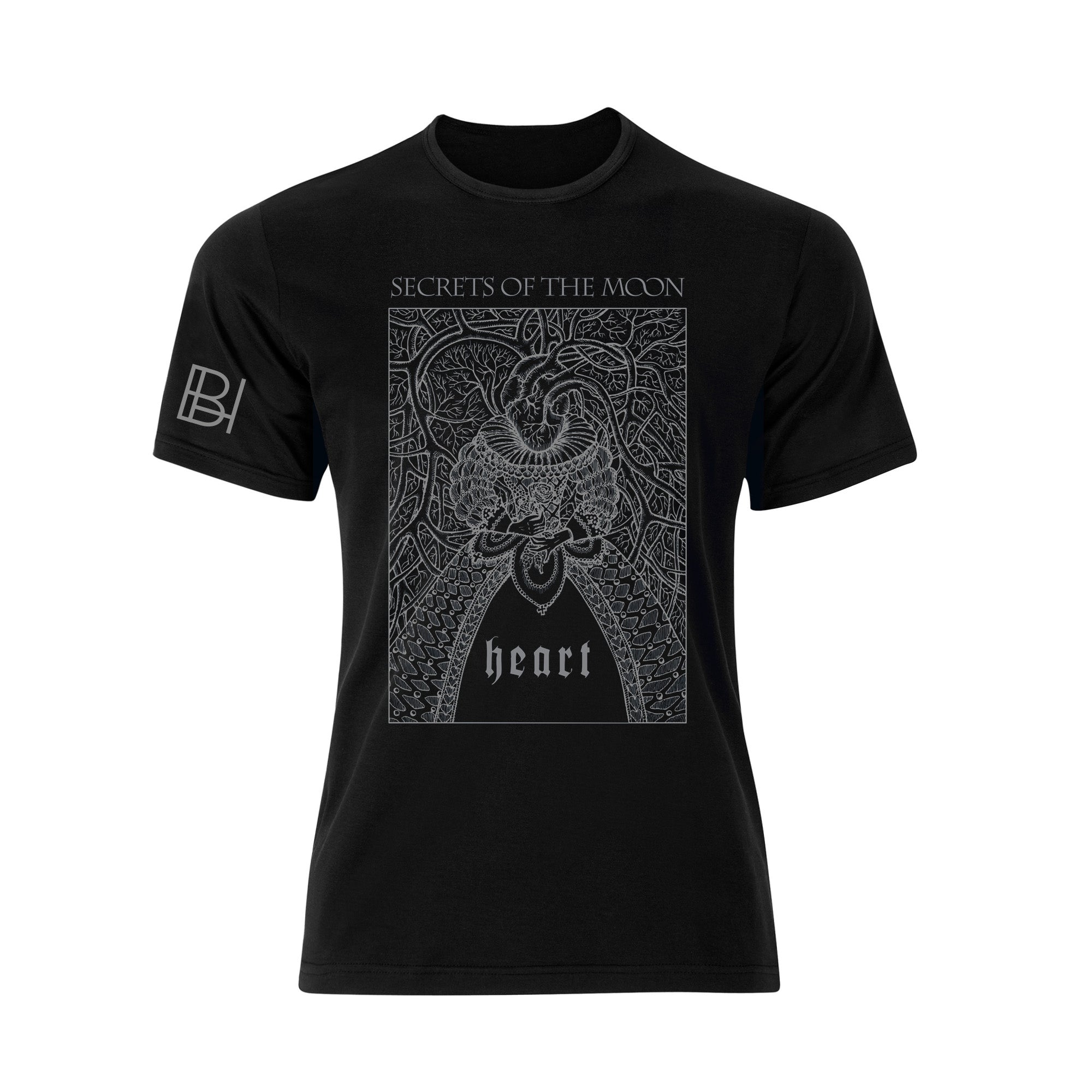 Secrets Of The Moon - Heart (Women’s Shirt - Black)