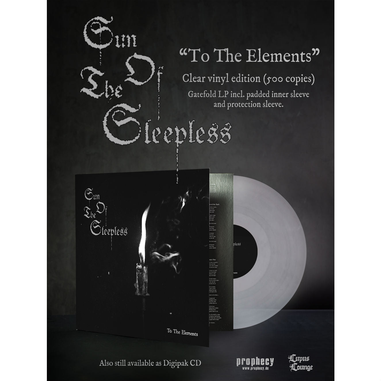 Sun Of The Sleepless - To The Elements (Vinyl Gatefold LP - clear)