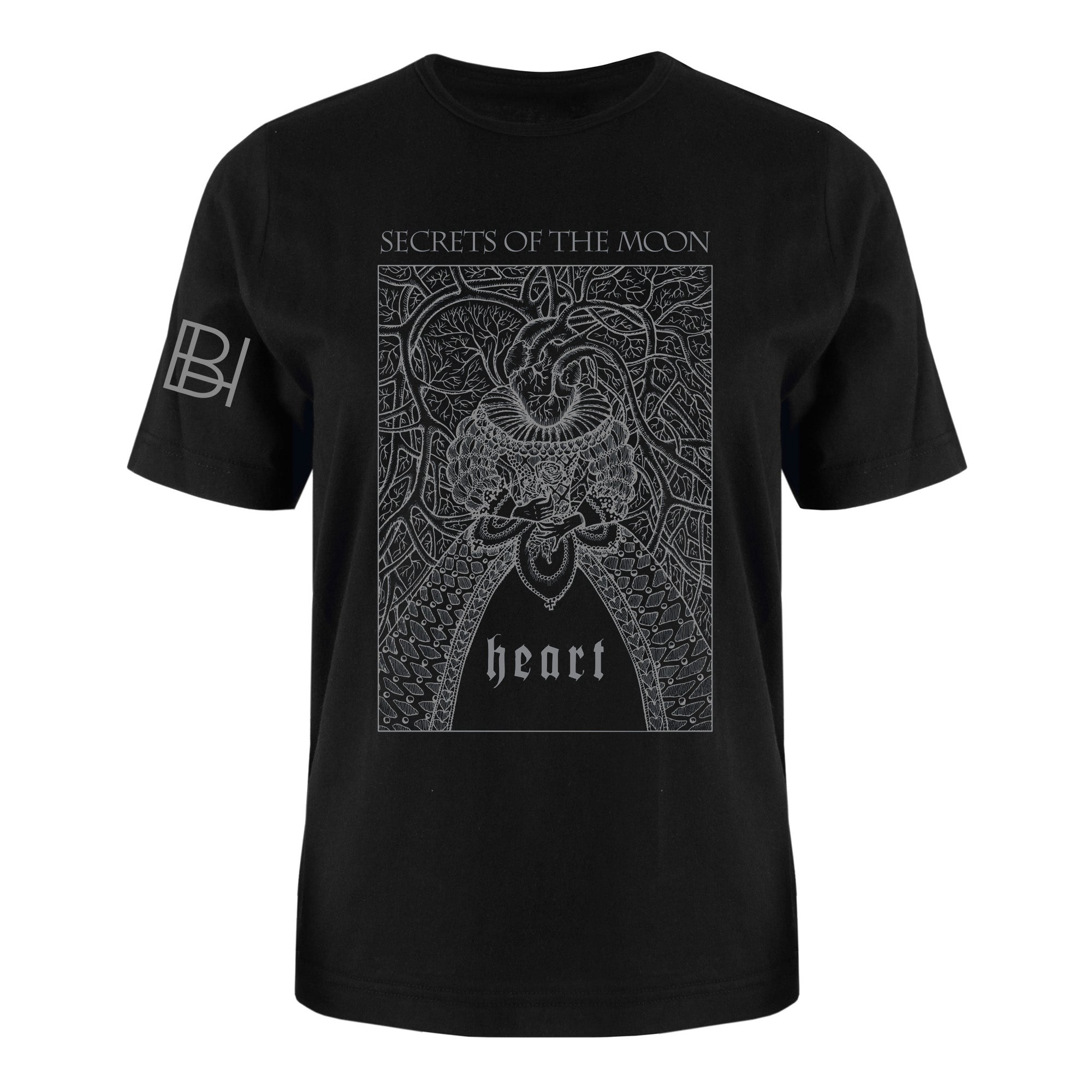 Secrets Of The Moon - Heart (T-Shirt - Black)