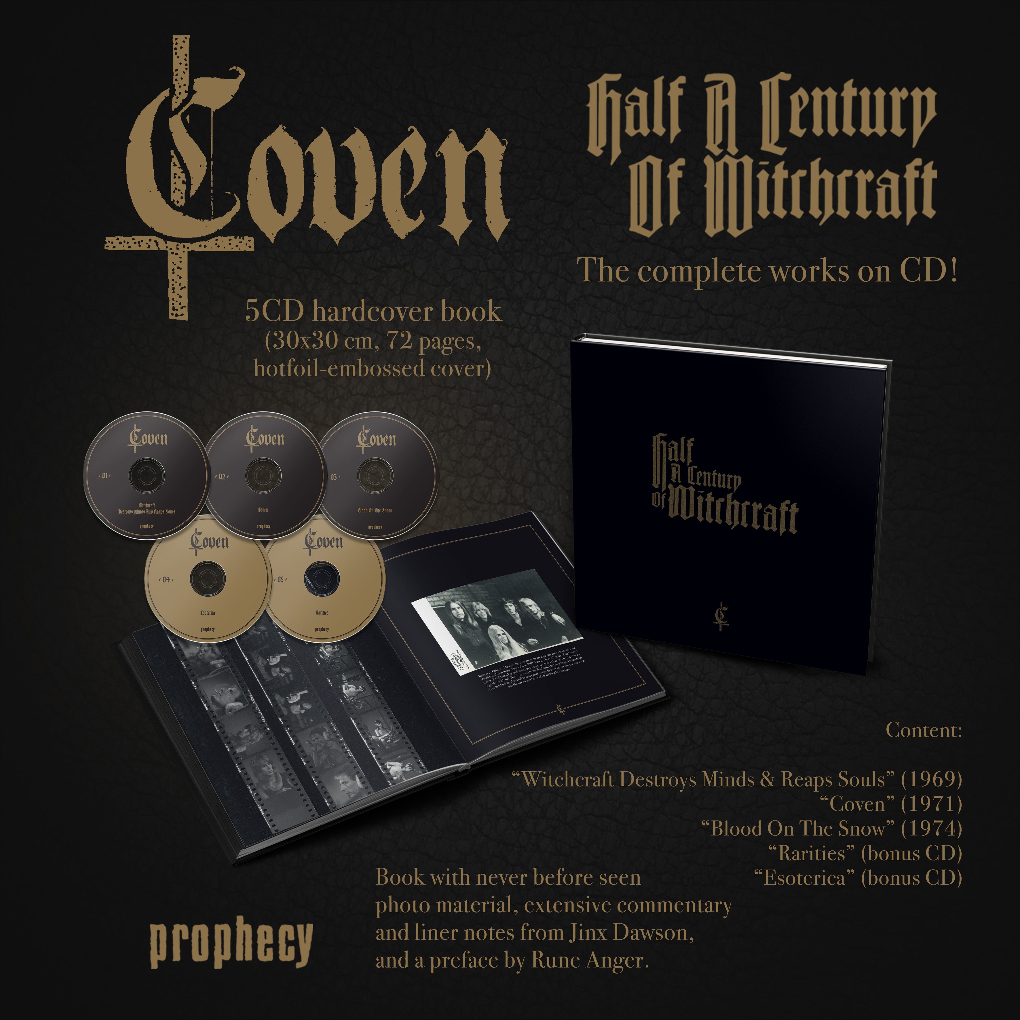 Coven - Half A Century Of Witchcraft (Artbook 5-CD)